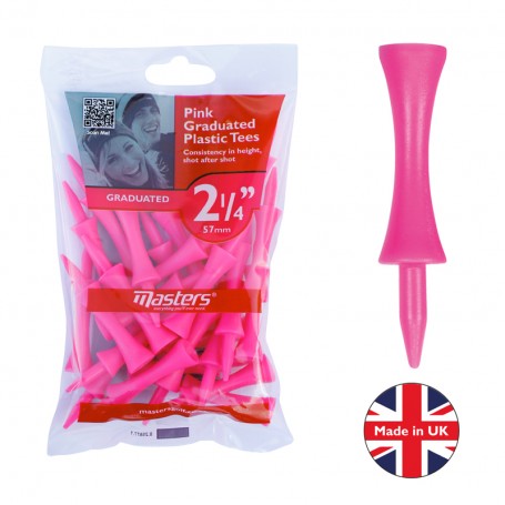 tee - plastique - rose - 55mm - masters