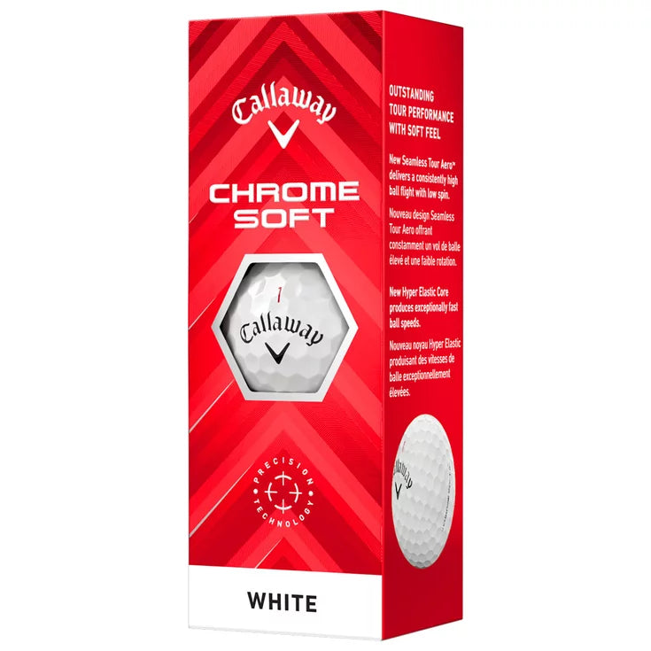 Balles golf chrome soft blanche Callaway