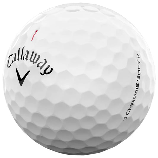 Balles golf chrome soft blanche