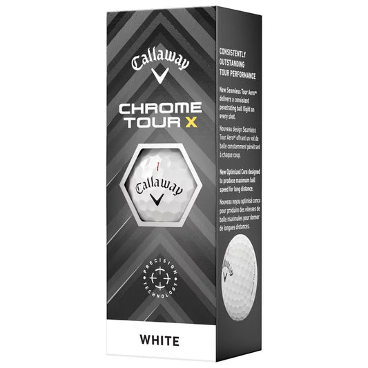 balle de golf Chrome Tour X Callaway Blanche