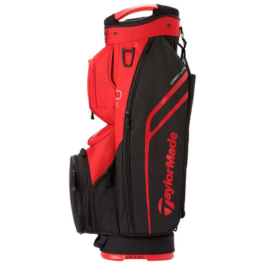 sac de golf chariot taylormade Lite driver noir et rouge