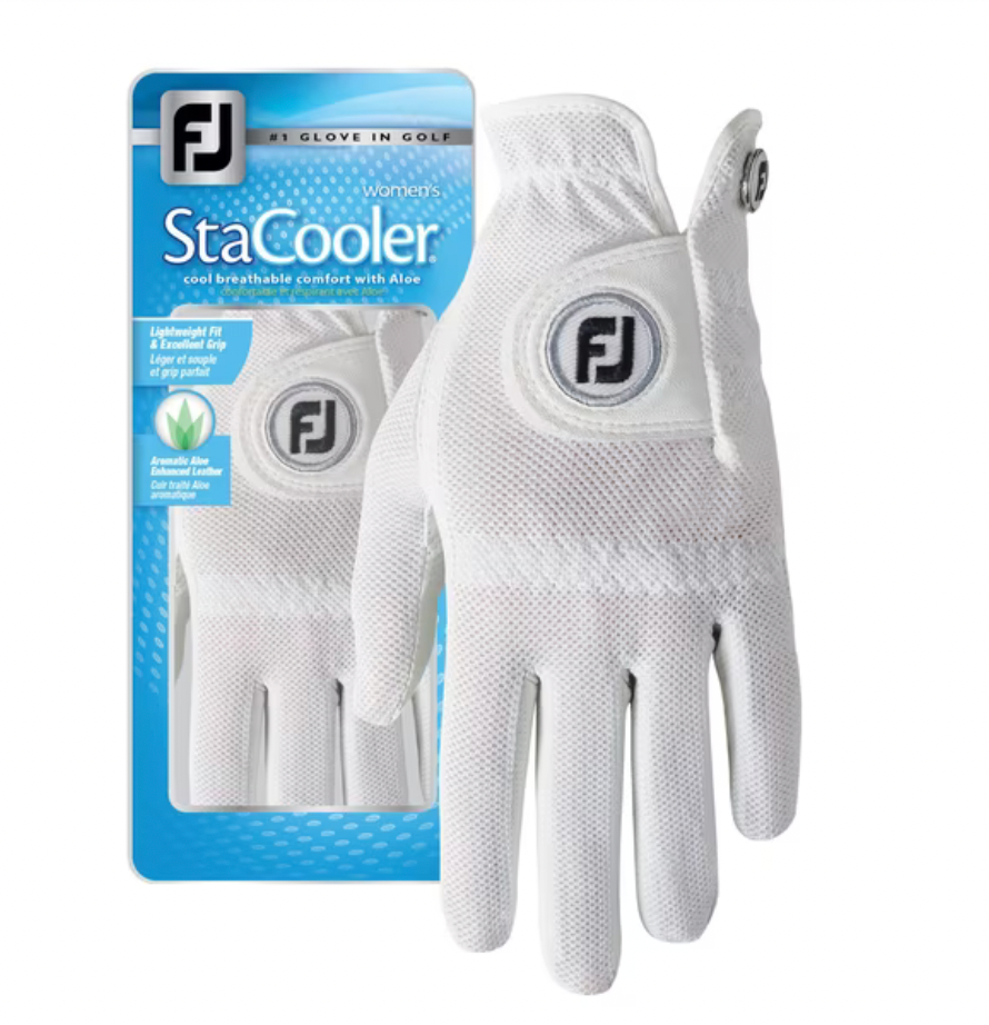 gant femme stacooler super leger pour l'été blanc golf