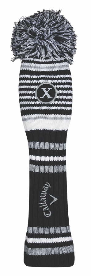 Callaway - Couvre Hybride - PomPom - Noir/Blanc/Gris