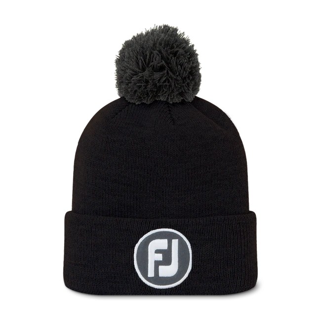 Footjoy - Bonnet Solid Pompom noir - Homme/Femme