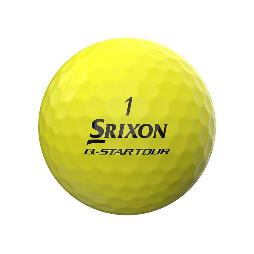 Srixon - Balles Q-Star Divide Jaune/Rouge Mat - balle jaune