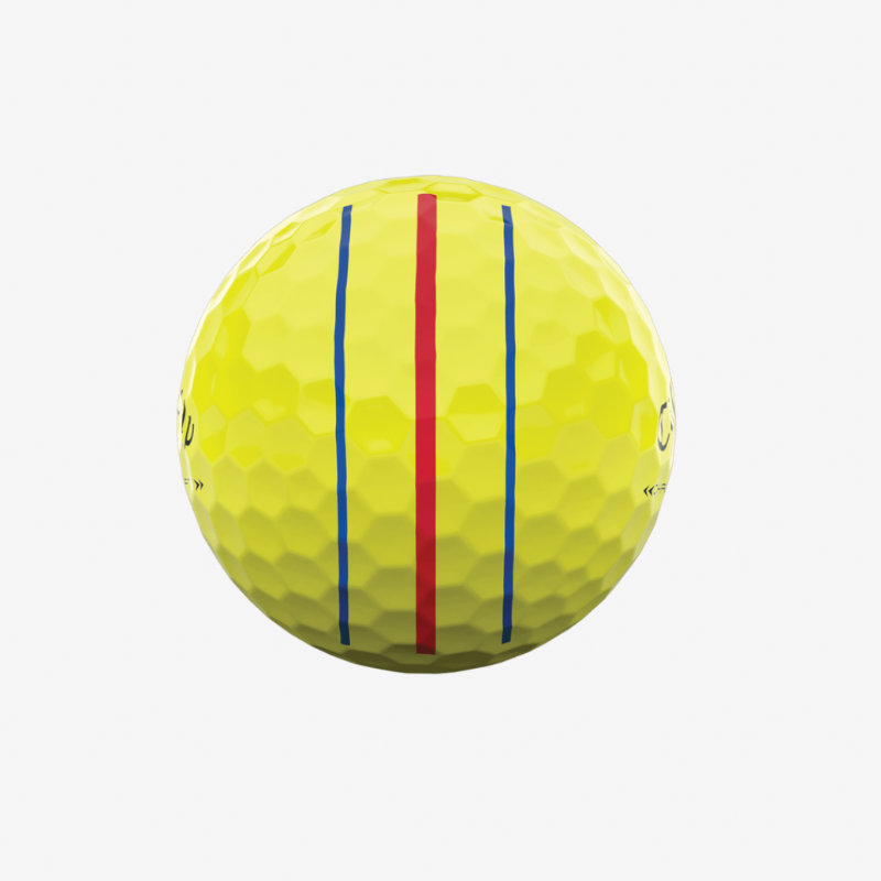 balle de golf callaway chrome soft X LS jaune triple track