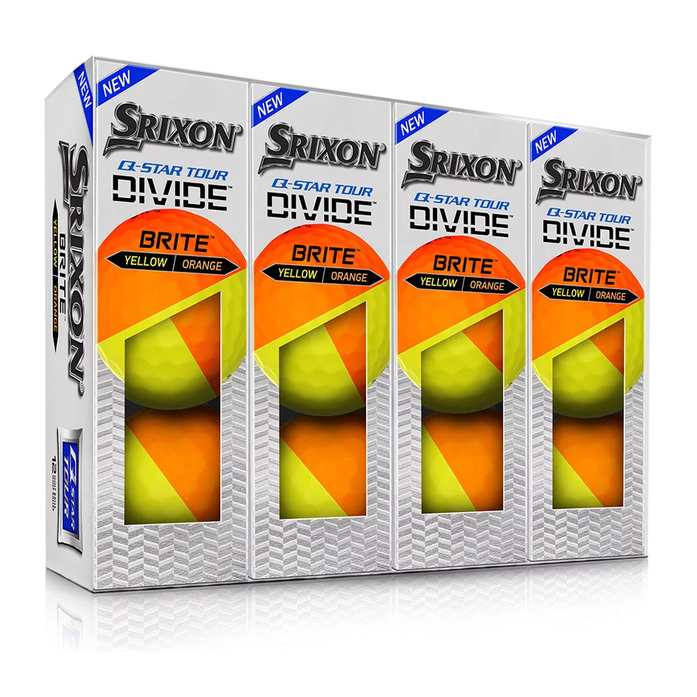 Srixon - Balles Q-Star Divide Jaune/Orange Mat