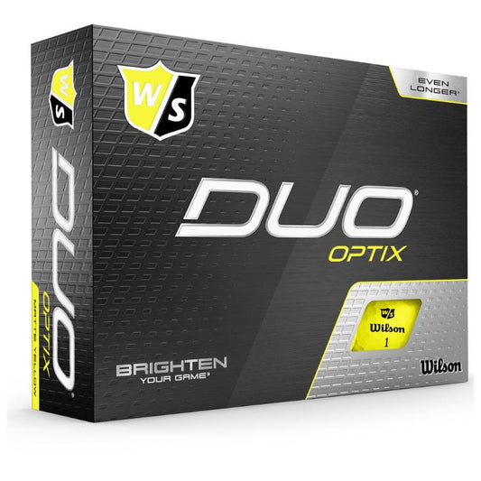 Wilson - Duo Optix Jaunes Balles Golf