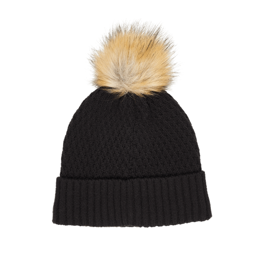 Bonnet femme de golf pompom callaway noir