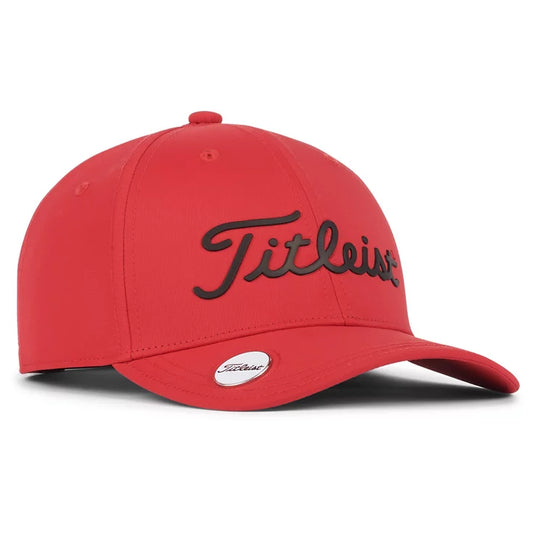 casquette de golf titleist junior players performance ball marker rouge