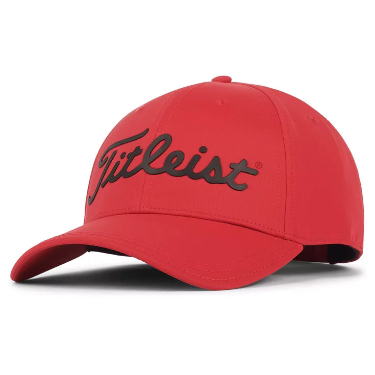 casquette de golf titleist players performance ball marker rouge noir