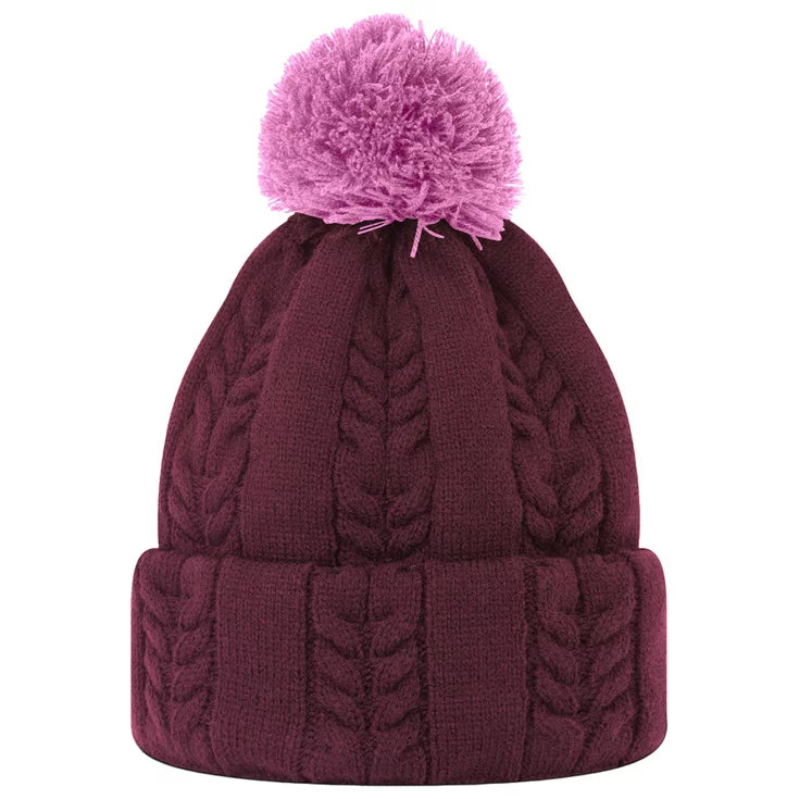 Footjoy - Bonnet Solid Pompom Rose - Homme/Femme