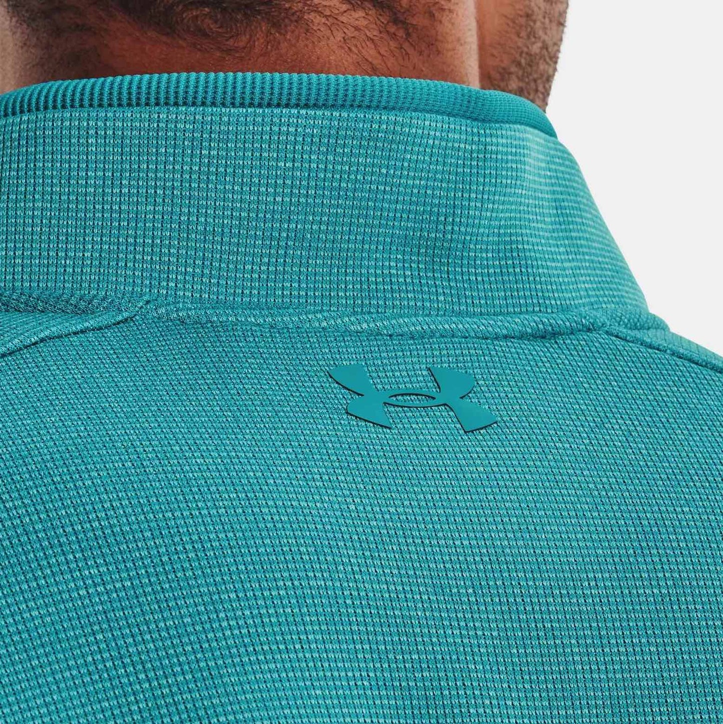 pul under armour homme storm vert d'eau chauf et déperlant