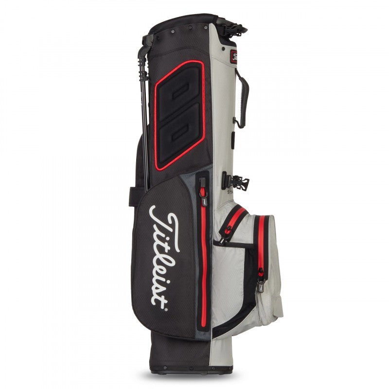 sac trépied titleist players 4 stadry noir rouge gris