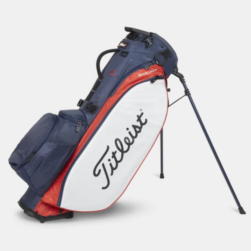 sac trépied de golf titleist players 5 stadry imperméable bleu blanc rouge