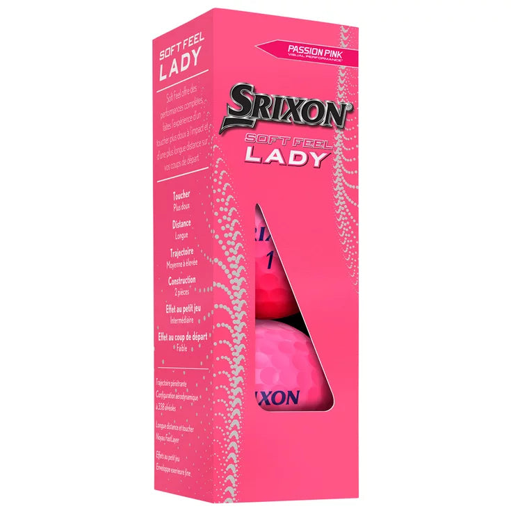 Srixon - Balles Soft Lady Rose Passion 2023