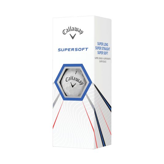 Callaway - Balles Supersoft 2021 Blanches - boite de trois balles