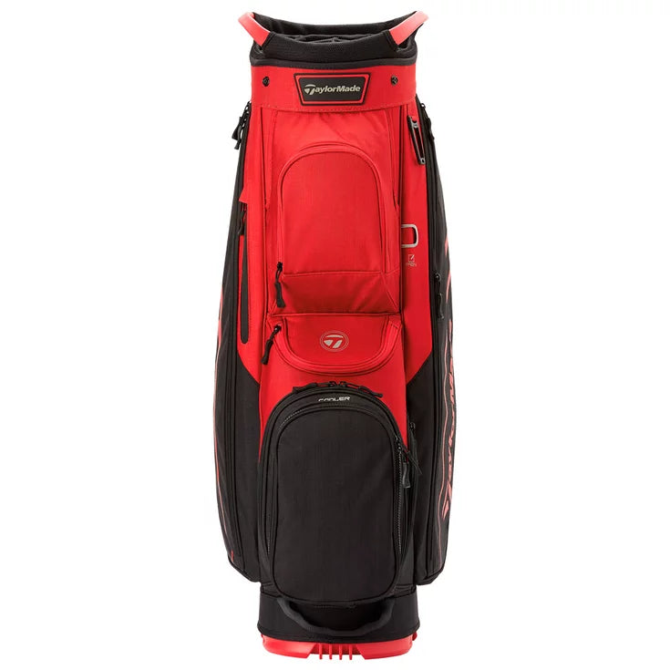 sac de golf chariot taylormade Lite driver noir et rouge