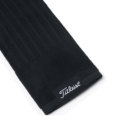 Serviette de golf Tri-fold pour sac de golf Titleist  noir