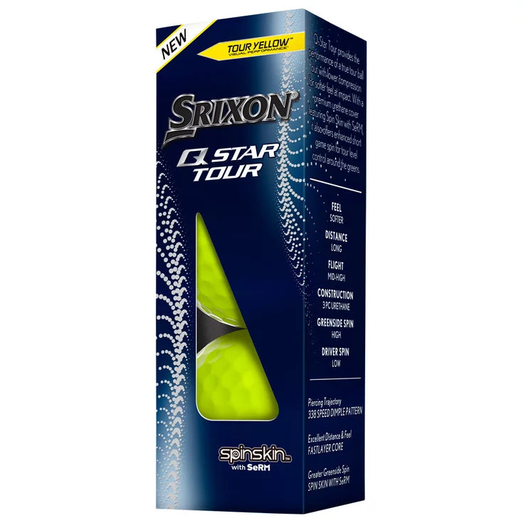 Srixon - Q-Star Tour Jaune - boite de 3