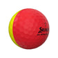 Srixon - Balles Q-Star Divide Jaune/Rouge Mat - balle rouge
