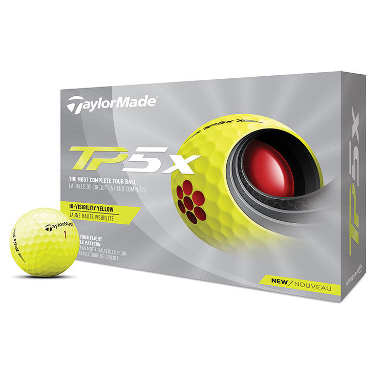 balles de golf jaune taylormade TP5X