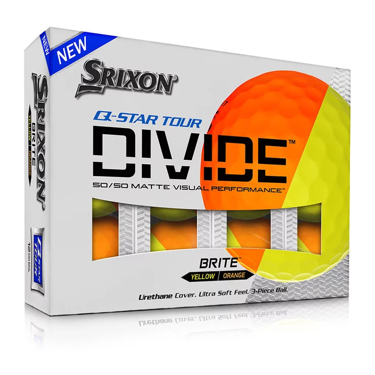 Srixon - Balles Q-Star Divide Jaune/Orange Mat