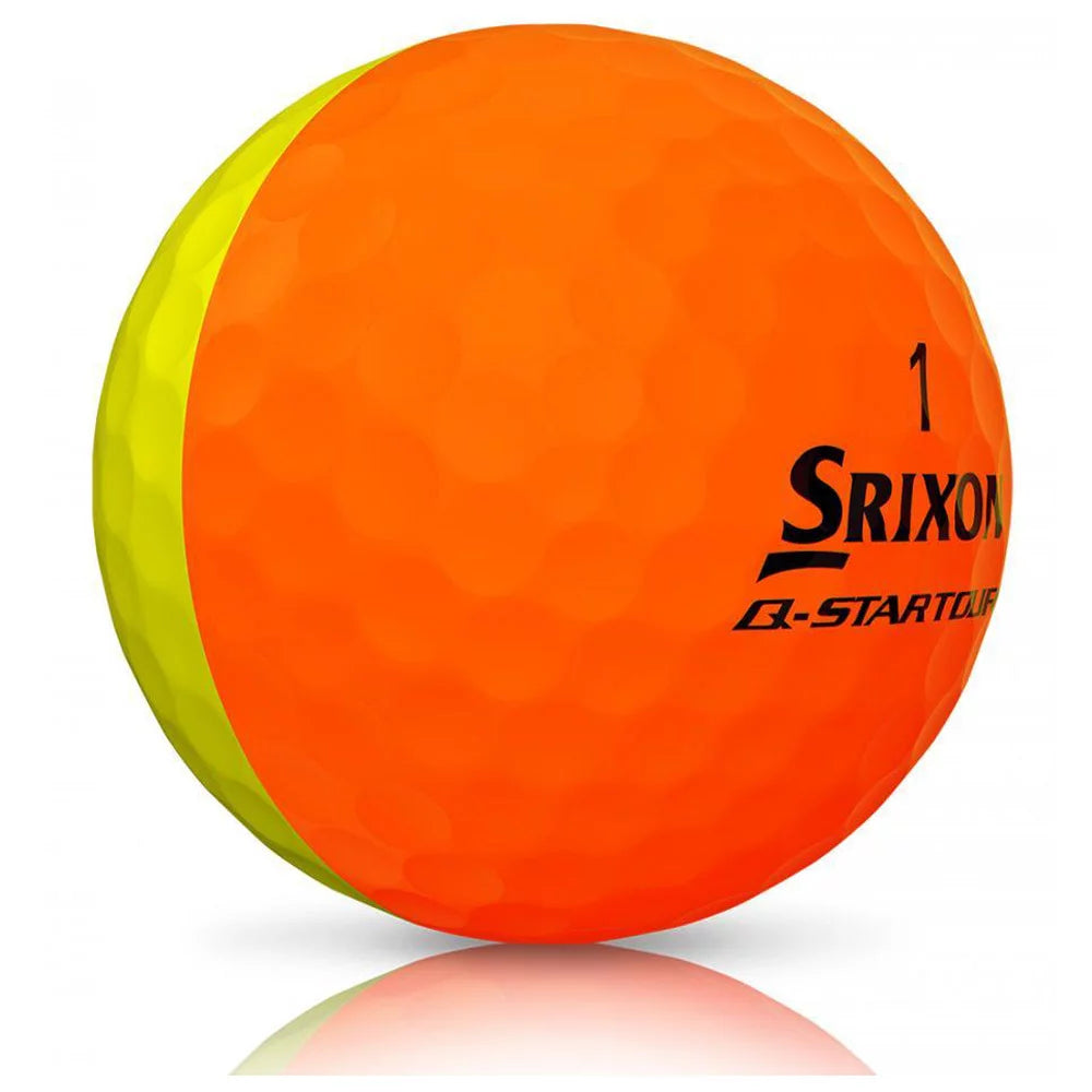 Srixon - Balles Q-Star Divide Jaune/Orange Mat