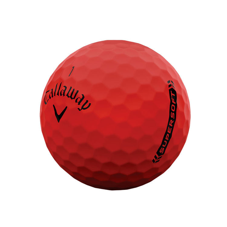 balle de golf supersoft rouge débutant callaway