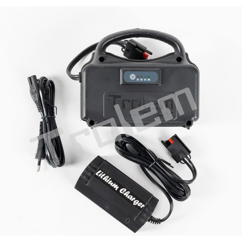 pack lithium 20ah chargeur et batterie trolem pour chariot électrique