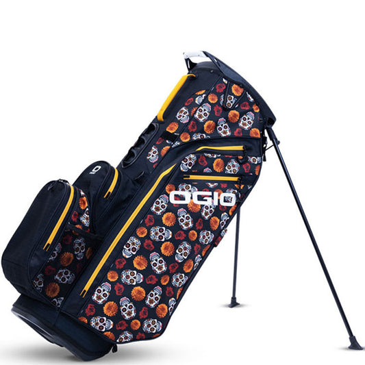 sac de golf ogio all elements trépied skulls noir et orange