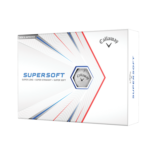 Callaway - Balles Supersoft 2021 Blanches - boite de balles